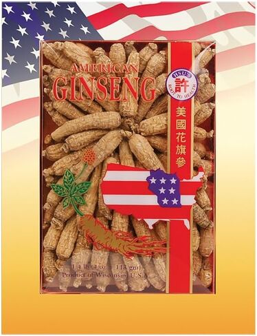 هسو الجينسنغ SKU 130-4 | نصف قصير كبير جدًا | الجينسنغ الأمريكي المزروع من مقاطعة ماراثون، ويسكونسن بالولايات المتحدة الأمريكية مع كيس شاي الجينسنغ الأمريكي الفردي مجانًا | صندوق 4oz، 西洋参، B019BP0YH8 in Kuwait