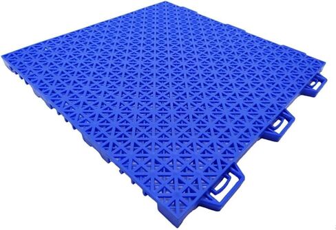 Modular Interlocking Floor Tiles 25CM - Waterproof Sports Flooring for Kindergarten, Amusement Parks, Playgrounds & Gyms - Color Splicing Design - Red, 1PC in Saudi Arabia