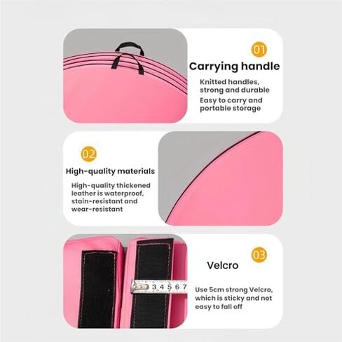 Port Fold Crash Mat - Thick EPE Foam Padding with Carrying Handles, Ideal for Dance Training, Exercise, Gymnastics, and Fall Safety Protection in Saudi Arabia