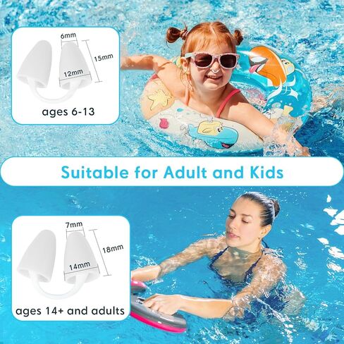 Baypify Painless Nose Plugs for Swimming,Nose Plugs for Swimming for Kids (Age 6+) and Adults, Ensure Comfort and Safety in The Water in Saudi Arabia