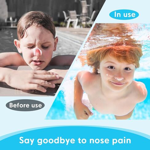 Baypify Painless Nose Plugs for Swimming,Nose Plugs for Swimming for Kids (Age 6+) and Adults, Ensure Comfort and Safety in The Water in Saudi Arabia