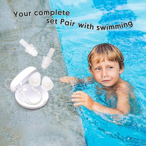 Baypify Painless Nose Plugs for Swimming,Nose Plugs for Swimming for Kids (Age 6+) and Adults, Ensure Comfort and Safety in The Water in Saudi Arabia