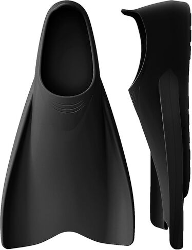 WSTOO Streamlined Training Short Fins - Silicone Swim Flippers for Adults and Youth (Men & Women), Ideal for Swimming, Snorkeling, and Diving in Saudi Arabia
