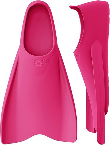 WSTOO Streamlined Training Short Fins - Silicone Swim Flippers for Adults and Youth (Men & Women), Ideal for Swimming, Snorkeling, and Diving in Saudi Arabia