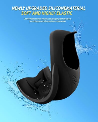 WSTOO Streamlined Training Short Fins - Silicone Swim Flippers for Adults and Youth (Men & Women), Ideal for Swimming, Snorkeling, and Diving in Saudi Arabia