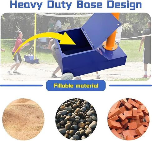 Fablestoryem Volleyball Poles, with Volleyball Net/Badminton Net, Indoor& Outdoor Heavy Duty Volleyballs Poles, Adjustable 4 Heights of 5.1ft-6.89ft with Wheels and Net, for Adults Youth Kids Stadium in Saudi Arabia