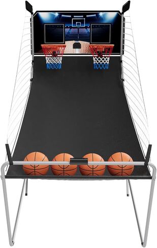 Danrelax Arcade Basketball Game, Dual Shot Electronic Basketball Game with 8 Game Modes, LCD Score Display, and 4 Rubber Balls, Indoor Basketball Arcade Game for Home in Saudi Arabia