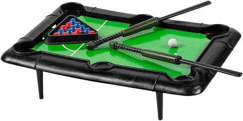 Classic Play On Mini Pool Table Game Set - 7.62" x 5.25" (6 Sets) - Fun & Portable Design, Ideal for Kids Toy, Party Favors, and Family Game Nights in Saudi Arabia