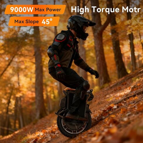 King Song F18 Electric Unicycle, Upgraded 150km Range EUC, 9000W Peak Motor, 100mm Suspension, UL2272 Certified Electric Unicycle for Urban Riding (Black) in Saudi Arabia