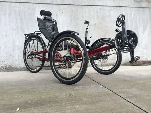 20in 6 Speed Recumbent 3 Wheel Pedal Tricycle Bike Bicycle in Saudi Arabia