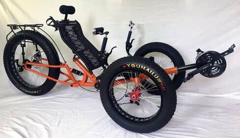 Fat Tire 3 Wheel 9 Speed Recumbent Pedal Tricycle Bike Bicycle in Saudi Arabia