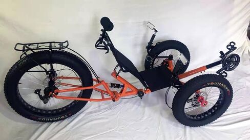 Fat Tire 3 Wheel 9 Speed Recumbent Pedal Tricycle Bike Bicycle in Saudi Arabia