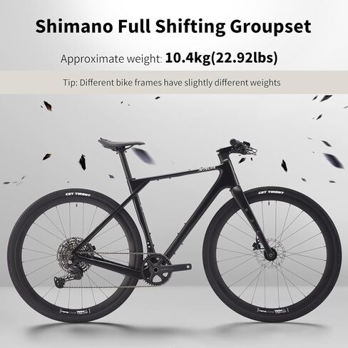 SAVADECK Carbon Gravel Bike - T800 Carbon Frame & Fork | Shimano U6000 11-Speed Groupset | Hydraulic Disc Brakes | 700CX40mm All-Terrain Tires | Men & Women Road/Off-Road Bicycle in Saudi Arabia