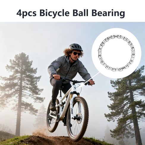 Bike Crank Bearings 5/32" x 16 Balls,for Bicycle Crank Bottom Bracket Headset, Compatible with Mountain Road BMX Cruiser Kids Bike Repair 4 Pcs in Kuwait