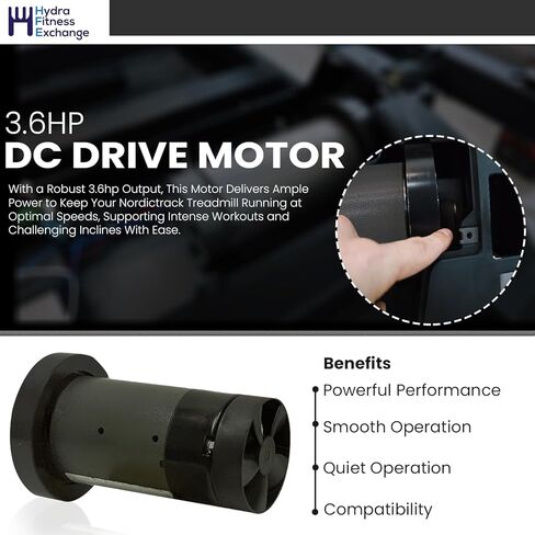 Icon DC Drive Motor 116ZY3-1 L-355197 أو l-405559 365901 أو 405596 يعمل مع جهاز المشي in Kuwait