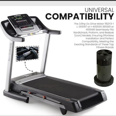 Icon DC Drive Motor 116ZY3-1 L-355197 أو l-405559 365901 أو 405596 يعمل مع جهاز المشي in Kuwait