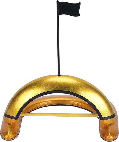Golf Automatic Putting Cup Alloy Indoor Outdoor Training Aid Auto Returning Failure Balls Precision Putter Exerciser for Golfers Gold Zinc Alloy 23.3cm 866g in Saudi Arabia