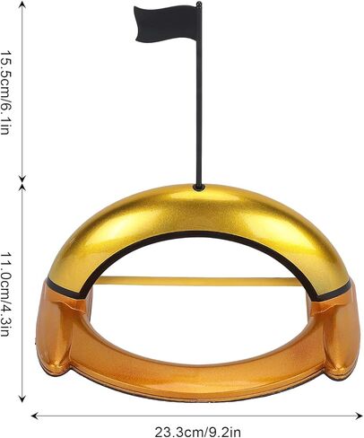 Golf Automatic Putting Cup Alloy Indoor Outdoor Training Aid Auto Returning Failure Balls Precision Putter Exerciser for Golfers Gold Zinc Alloy 23.3cm 866g in Saudi Arabia