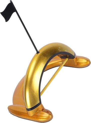 Golf Automatic Putting Cup Alloy Indoor Outdoor Training Aid Auto Returning Failure Balls Precision Putter Exerciser for Golfers Gold Zinc Alloy 23.3cm 866g in Saudi Arabia