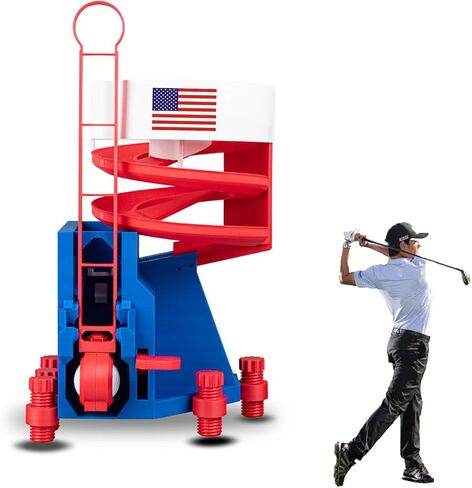 Golf Ball Dispenser, Golf Ball Launcher Pro, Automatic Golf Ball Tee up Machine with Dispenser Foot Pedal in Kuwait