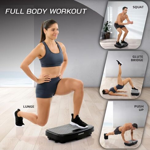Nautilus Vibratone Pro Vibration Plate Exercise Machine for Lymphatic Drainage, Muscle Activation, Full Body Workout, Circulation, Fat Loss, Strength Training, Toning, Recovery in Saudi Arabia