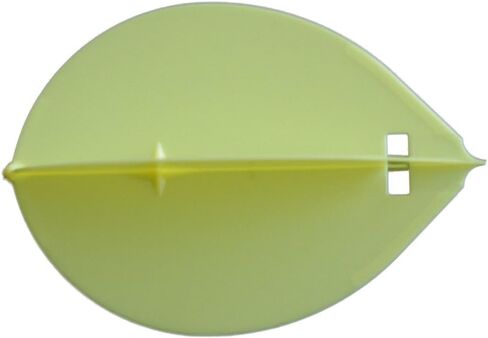 LSTYLE Dart Flights: Flight-L Original Design with Slot for L-Ring Insert - L2s Teardrop Shape Yellow in Saudi Arabia