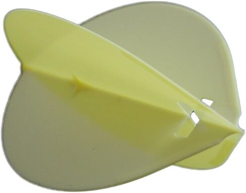 LSTYLE Dart Flights: Flight-L Original Design with Slot for L-Ring Insert - L2s Teardrop Shape Yellow in Saudi Arabia