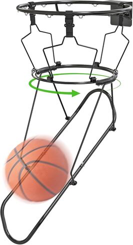 KingDolly 360° Swivel Track Basketball Return Attachment, Basketball Rebounder with 3 Anti-Slip Buckles, Ball Return for Basketball Hoop for Solo Practice, Shooting Training Indoor/Outdoor in Saudi Arabia