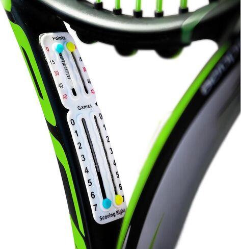 Scoring Right Portable Tennis Racket and Padel Scorekeeper, Easily Mounted Small Score Board to Keep Score of Points, Games, and Sets, ITF Conforming, Lightweight Mini Score Keeper, 1.9g in Saudi Arabia