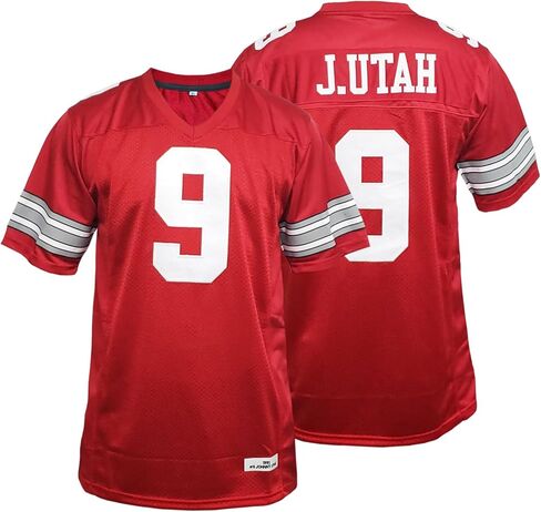 FieldFames Johnny J.Utah 9 Football Jersey Reaves for Men Sewn Movie Style 90S Hip Hop Workout Shirts,Retro Film Outfit in Saudi Arabia