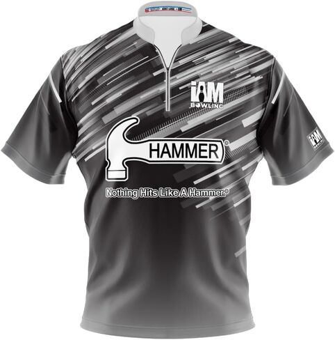 Logo Infusion Dye-Sublimated Bowling Jersey (Sash Collar) - I AM Bowling Fun Design 2006-HM - Hammer in Saudi Arabia