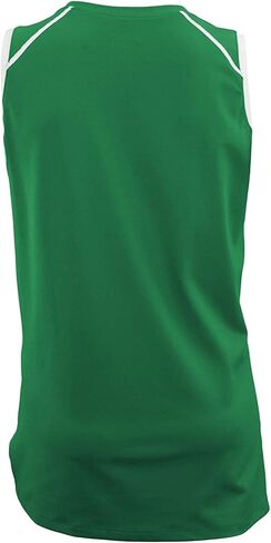 قميص ASICS النسائي Ace Jersey (XX-Large، غابة/أبيض) in Kuwait
