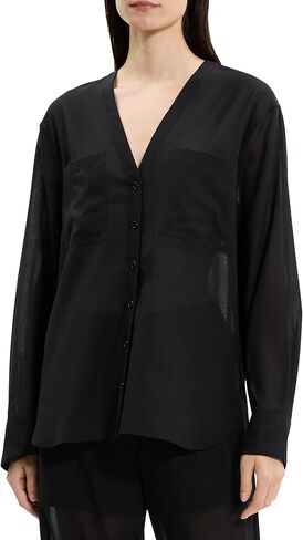 Theory Womens Os Nc Pkt Shirt in Saudi Arabia