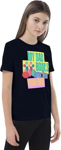 Kids Bowling Shirt, My Dad Bowls Better Than Your Dad Kids T-Shirt, Bowling Design, Presents for Bowling Parents, Children's Sizes Blue in Saudi Arabia