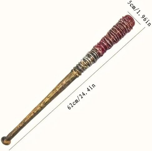 Boolavard Realistic Blood-Infused Baseball Bat with Scary Halloween Design - Durable Plastic & Foam, Perfect for Horror Parties in Saudi Arabia