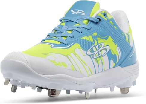 Boombah Viper Women's Metal Cleat - Graffiti Drip Pitching Toe - Multiple Color Options - Multiple Sizes in Saudi Arabia