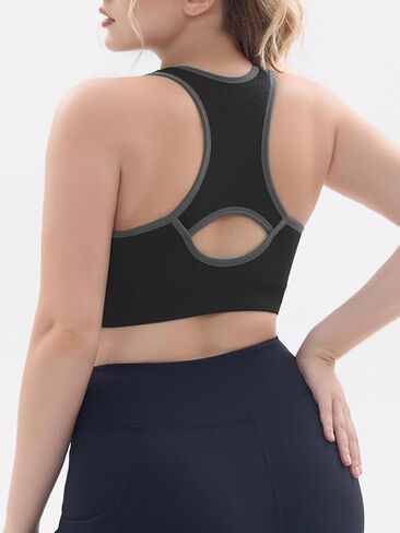حمالات صدر رياضية من FITTIN Racerback للنساء - حمالة صدر مبطنة بدون خياطة لليوجا والتمارين الرياضية واللياقة البدنية in Kuwait