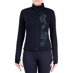 NY2 SPORTSWEAR Figure Skating Polartec Polar Fleece Jacket with Spangles JS108 - Adult Sizes in Saudi Arabia