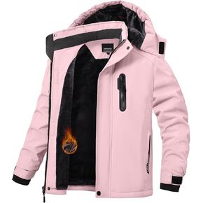 HotPoem Winter Jacket for Boys and Girls Waterproof Ski Jacket Winter Snow Coat Hooded Fleece Windproof with Zip Pockets in Saudi Arabia