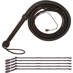 HADZAM Whip for Creating Sound Effects, Stage Performance, Collecting, Halloween Costume Accessory in Different Sizes & Color Options with 5 Extra Tail Threads. in Kuwait
