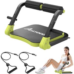 Ab Machine,Sit Up Exercise Equipment& Core Machine, Workout Equipment,Adjustable Ab Trainer with 3 Resistance Levels and Removable Auxiliary Handle in Kuwait