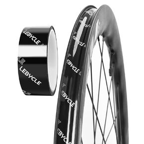 شريط حافة بدون أنبوب من LEBYCLE أسود 21/24/27/30/33/36 مم × 10 متر، شريط حافة الدراجة للطرق بدون أنبوب، الحصى وعجلات MTB - لاصق قوي، إزالة سهلة التنظيف (30 مم) in Kuwait