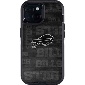 غلاف هاتف Skinit متوافق مع OtterBox Defender iPhone 13 - تصميم أسود وأبيض مرخص رسميًا من NFL Buffalo Bills in Kuwait