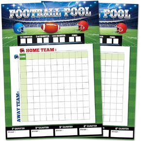 Actilize 2 حزمة ملصقات حمام السباحة لكرة القدم، 19.7 × 27.5 بوصة لوحة مربعات كرة القدم، ديكورات الحفلات لحفلة السوبر بول، حمام السباحة المكتبي، لوازم حفلات الباب الخلفي in Kuwait