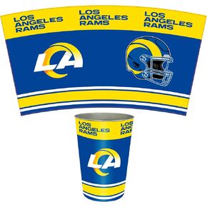 FANMATS 34695 NFL - Los Angeles Rams Wastebasket | Blue | 15"x10.5"x10.5" | Primary Logo, Helmet, & Wordmark in Kuwait