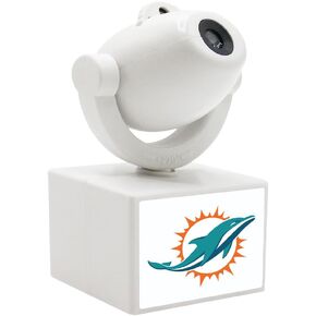 Sporticulture NFL American Football Miami Dolphins - جهاز عرض صغير LED قابل للتعديل مع 6 تصميمات لشعار الفريق - مصباح كشاف محمول وقابل لإعادة الشحن - يعمل بالبطارية - 4.375 بوصة × 3.125 بوصة in Kuwait
