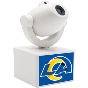 Sporticulture NFL American Football Los Angeles Rams - جهاز عرض كشاف صغير LED قابل للتعديل مع 6 تصميمات لشعار الفريق - مصباح كشاف محمول وقابل لإعادة الشحن - يعمل بالبطارية - 4.375 بوصة × 3.125 بوصة in Kuwait