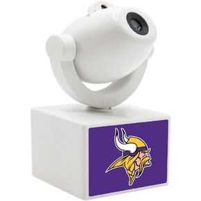 Sporticulture NFL American Football Minnesota Vikings - جهاز عرض كشاف صغير LED قابل للتعديل مع 6 تصميمات لشعار الفريق - مصباح كشاف محمول وقابل لإعادة الشحن - يعمل بالبطارية - 4.375 بوصة × 3.125 بوصة in Kuwait
