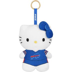 FOCO Unisex NFL Team Logo Plush Hello Kitty® Bag Charm Keychain in Saudi Arabia