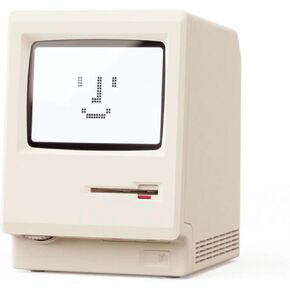 Maclock WB-8 Retro Pixel Alarm Clock, 1984 80s Computer Style Electronic Digital Clock with Large LCD Display, USB Desk Clock for Bedroom, Multiple Alarms, Calendar, Temperature, Adjustable Brightness in Saudi Arabia